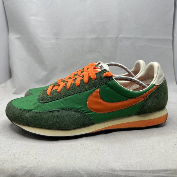 Nike Elite VTNG Vintage Retro Sneaker Court Green/ Orange 316987-381 Mens 13 US - Picture 2 of 9
